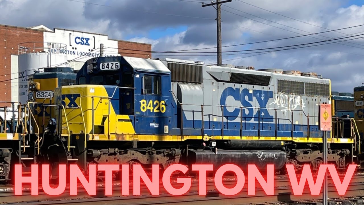 Locomotives as Far as the Eye Can See: The Storage Tracks in Huntington WV
