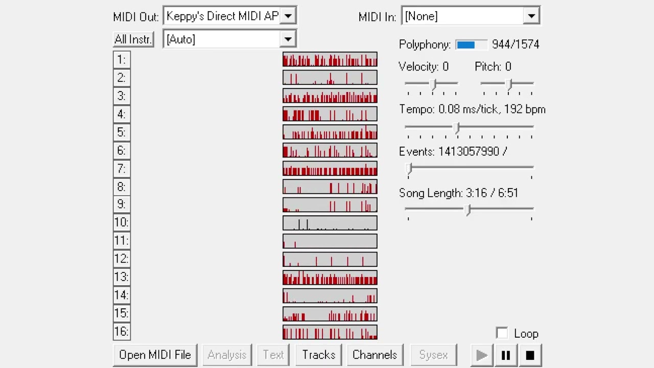 [Black MIDI/TMIDI Legit Run] Necrofantasia Qualito Merge (9.7 Billion Notes)
