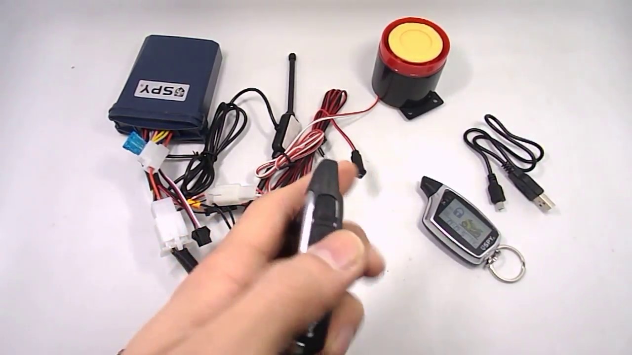 Two 2 Way Motorcycle Alarm Scooter Anti-theft Protection System