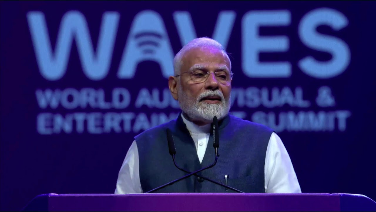 LIVE: PM Modi Inaugurates World Audio Visual and Entertainment Summit  in Mumbai | WAVES 2025