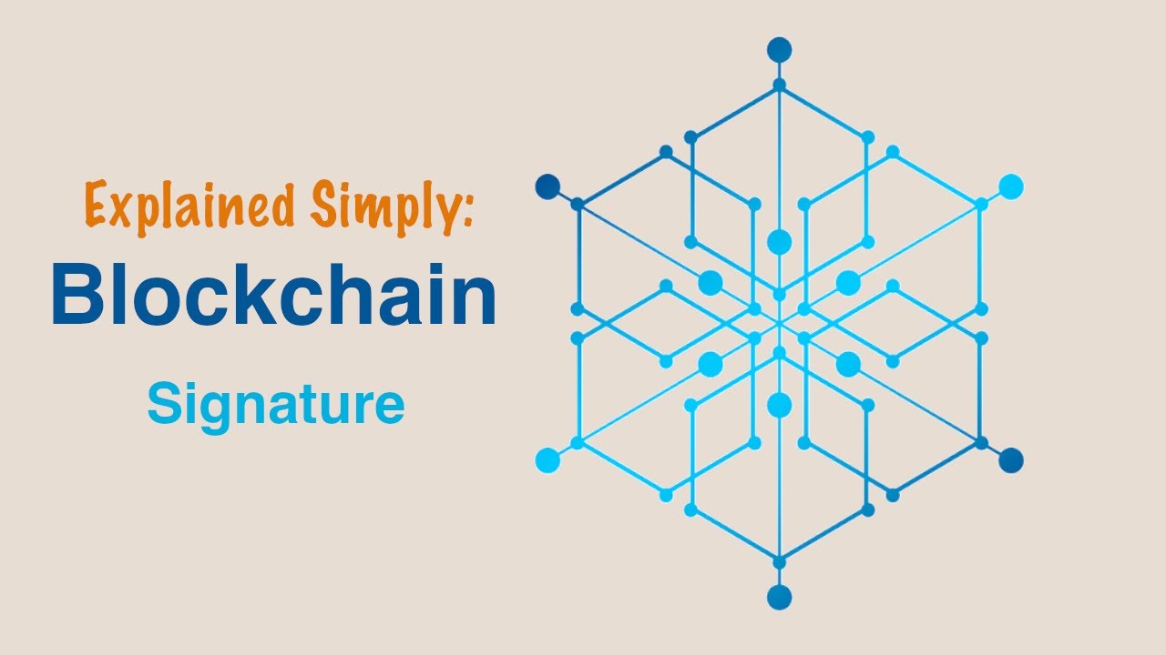 How does a blockchain signature works?