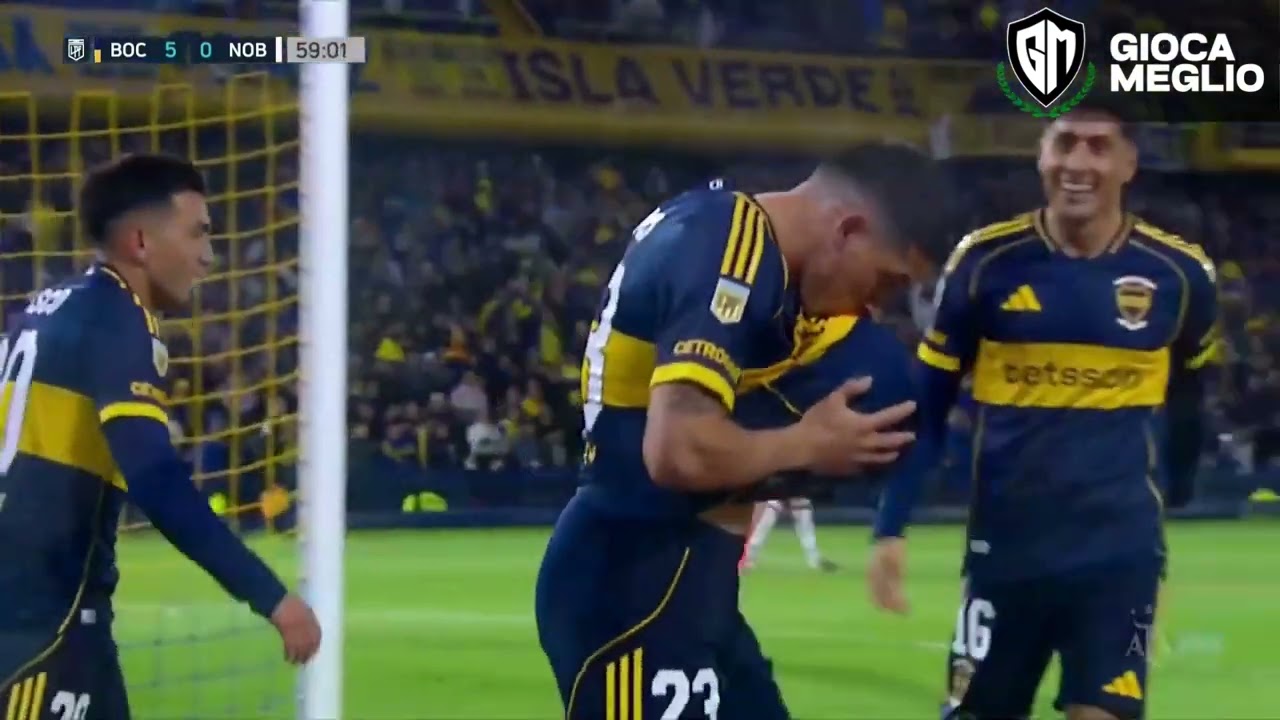 Golazo de Lautaro Blanco - Boca Juniors 5-0 Newells - Análisis de rendimiento - Método Gioca Meglio