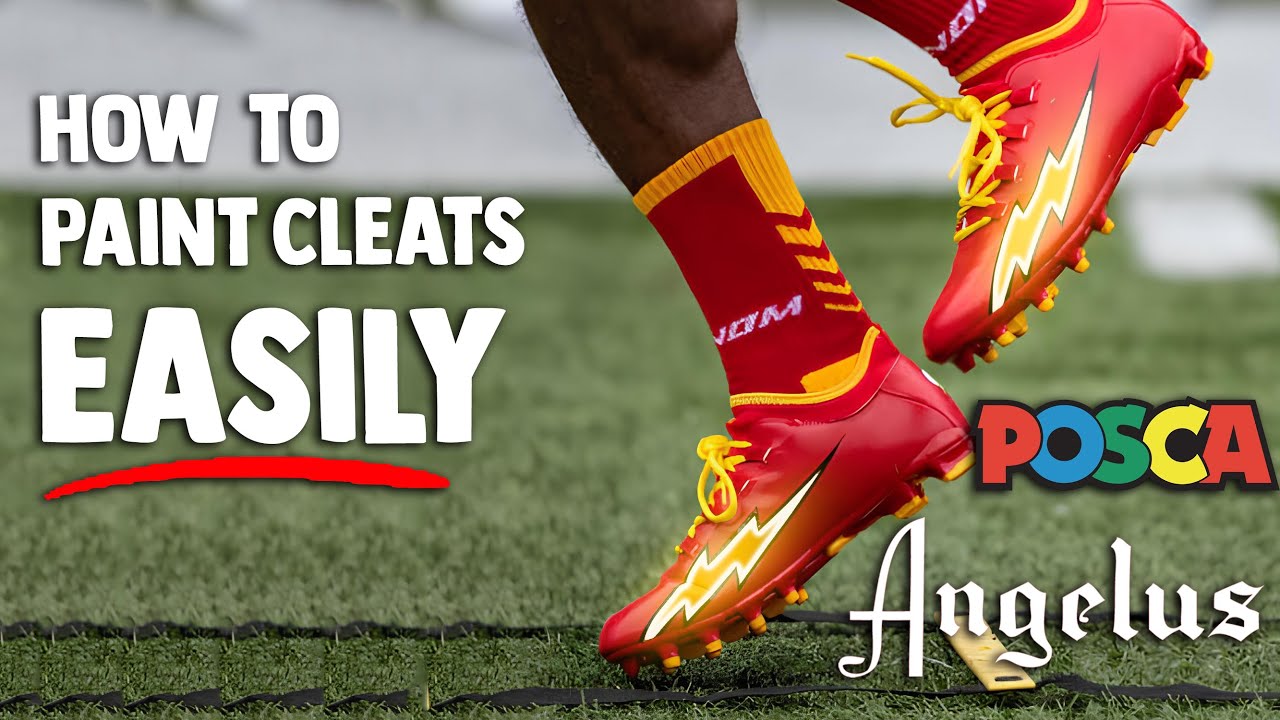 How to paint football cleats EASILY