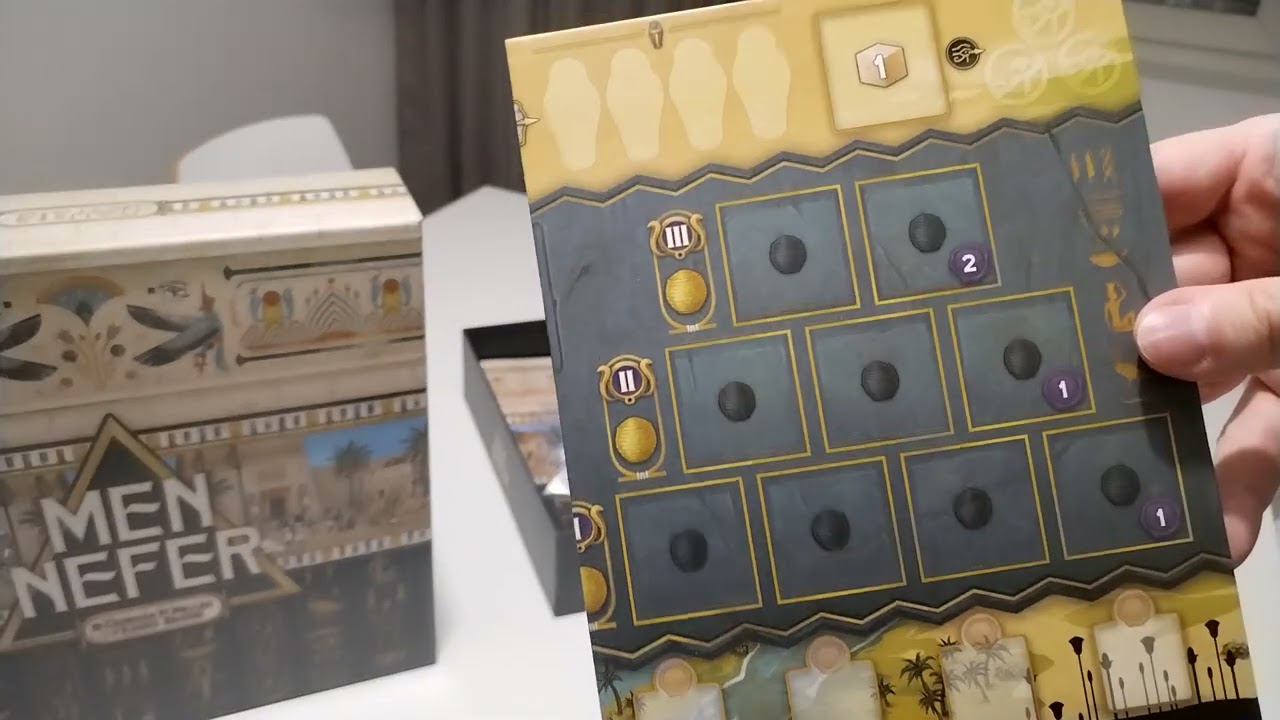 Men-Nefer Board Game Unboxing