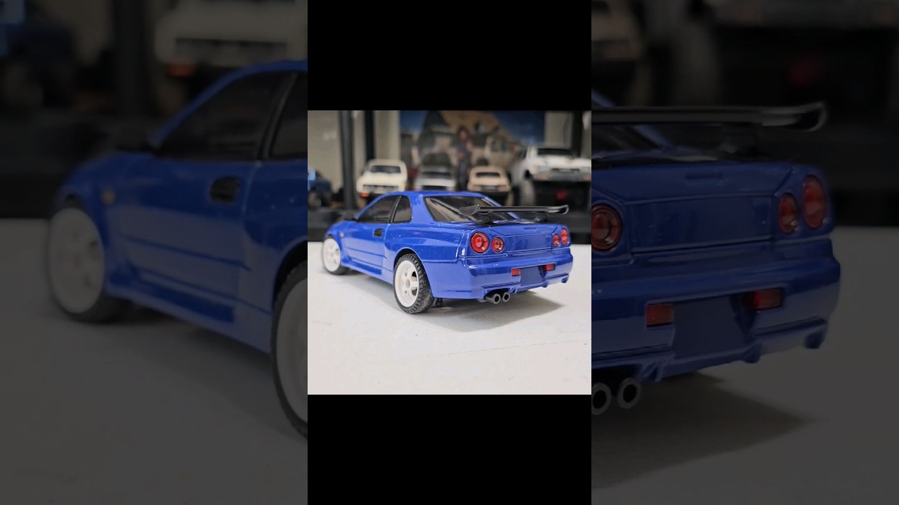 Nissan Skyline GTR mini RC Drift Car. #Shorts #ldrc
