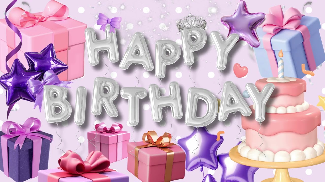 Happy Birthday Pink & Purple Presents + Jazz Instrumental