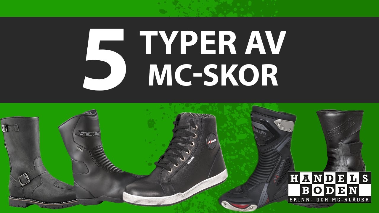 Välj RÄTT skor | 5 Typer av MC-skor