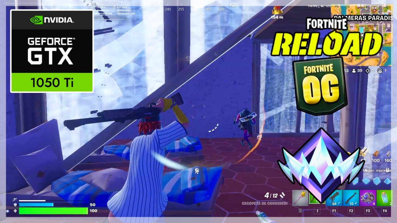 Fortnite Reload | Ranked Solo vs Squad | [GTX 1050 Ti] 144 Hz Gameplay 🔥