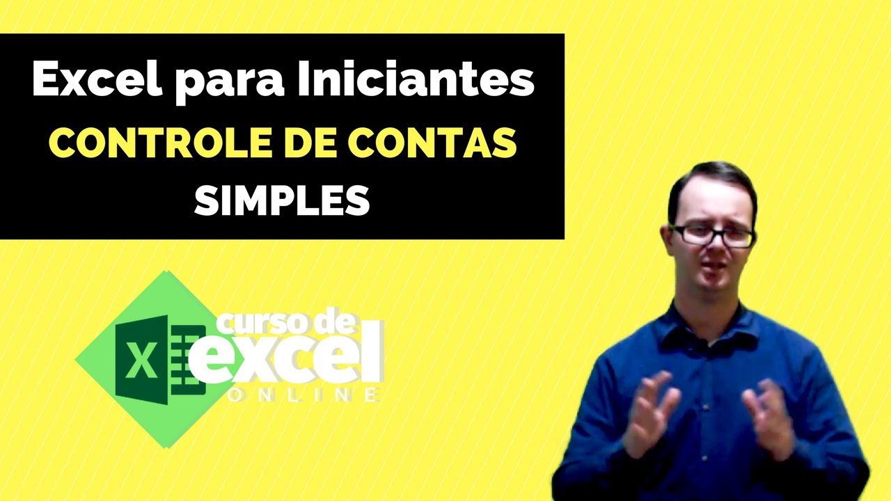 Fun&ccedil;&atilde;o Hoje - Controle de Contas - Excel para Iniciantes - Curso de Excel OnLine