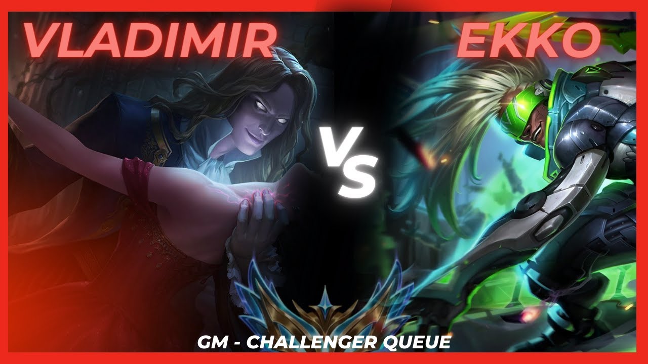 Ganhei a lane no level 2 com vladimir.  Como eu fiz isso?  league of legends gm challenger queue