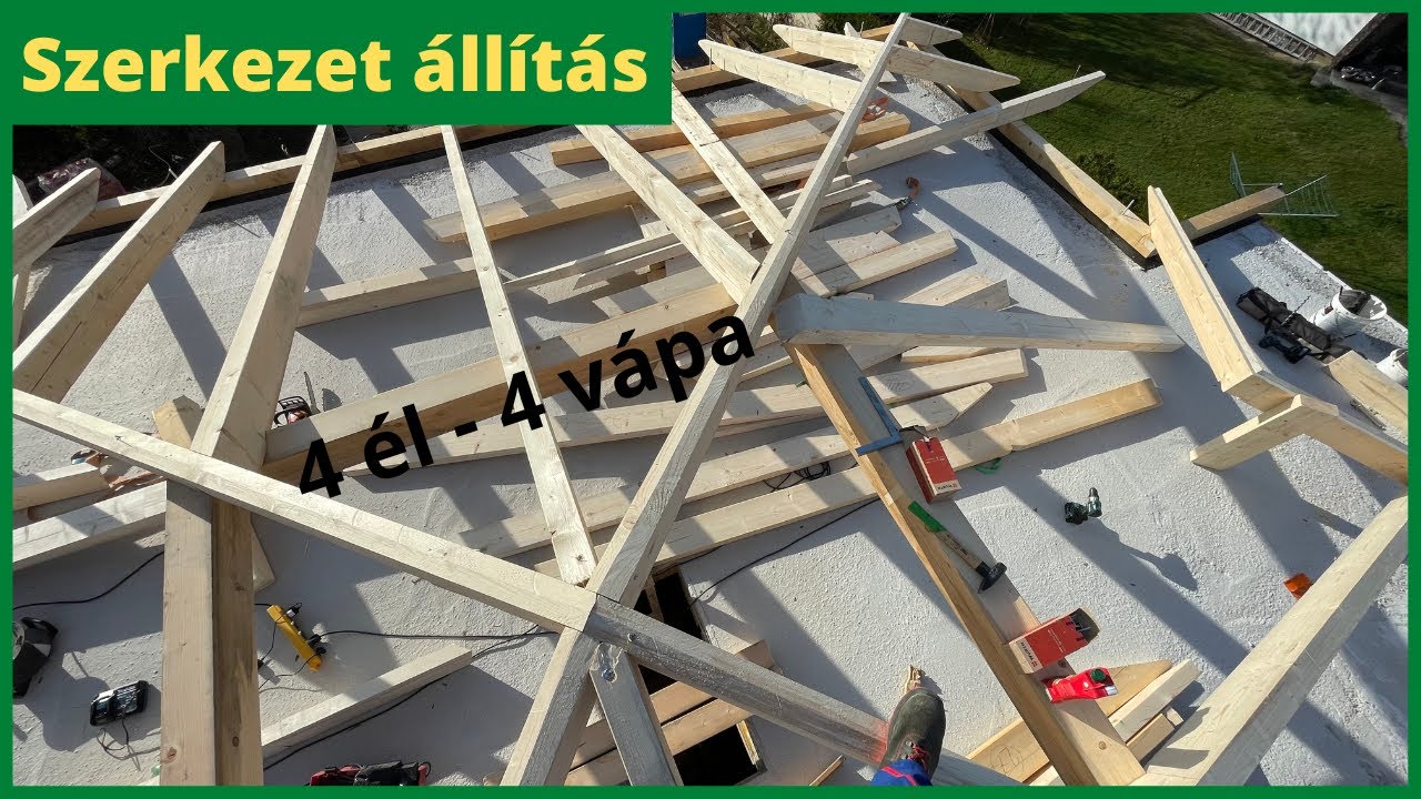 Ház sátortetővel 1. rész - vacak beton - jó tető