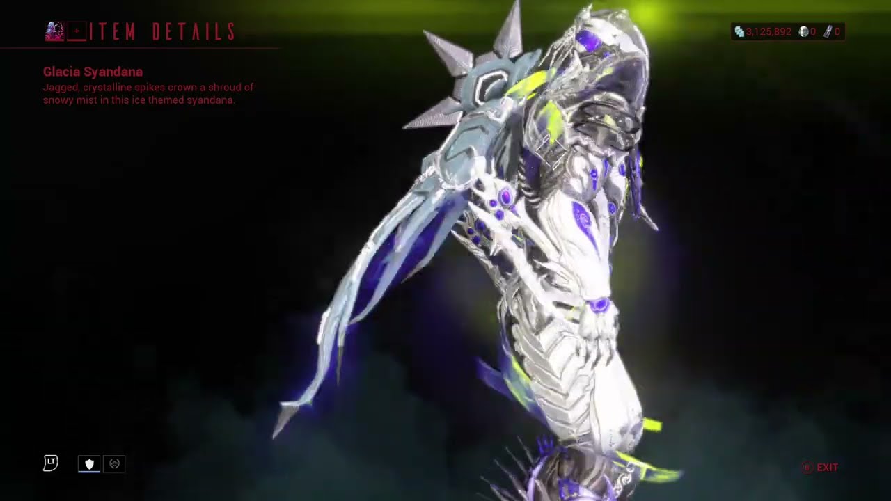Glacia syandana | Warframe