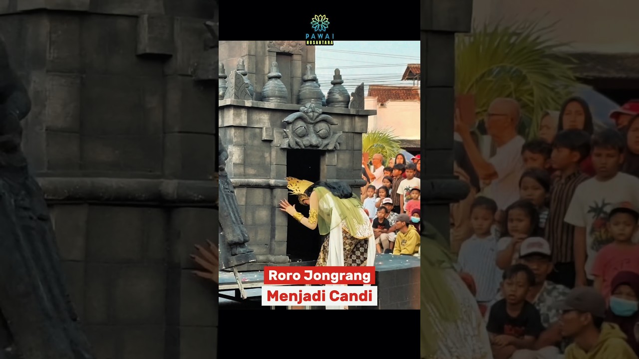 Display Roro Jongrang dijadikan Candi di Karnaval Kebangsaan Imogiri #shorts #culture
