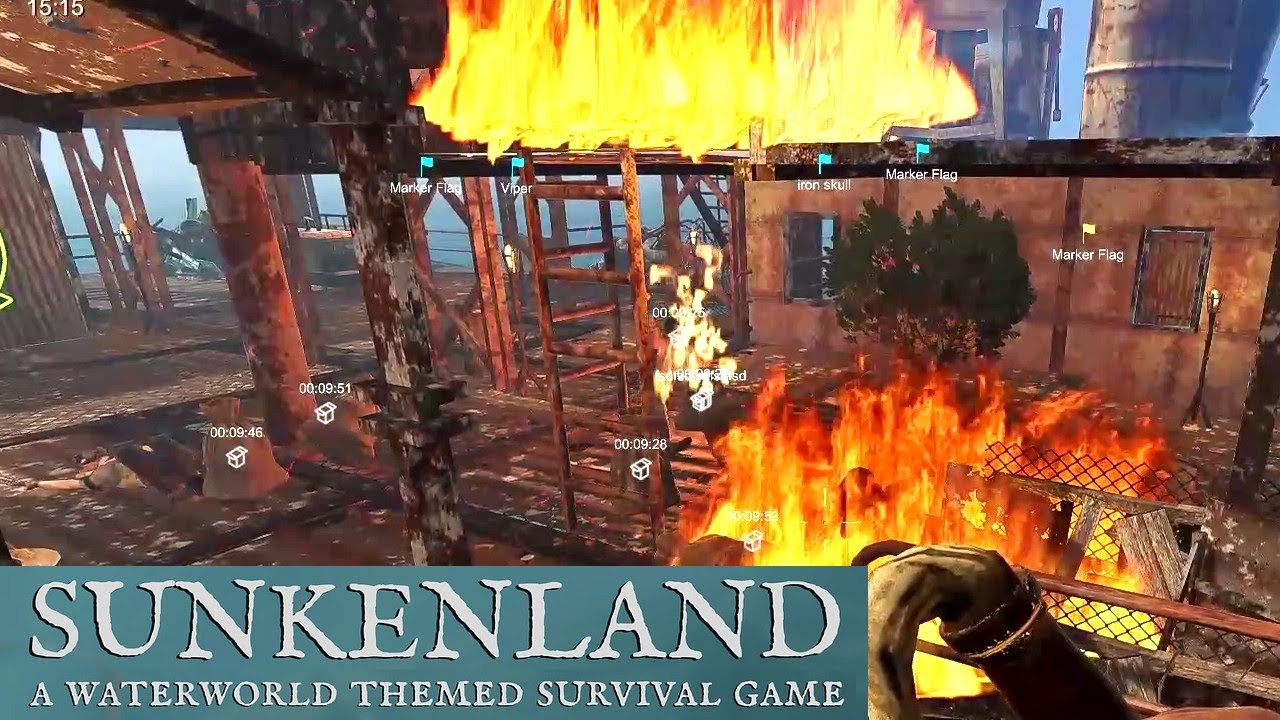 Day 44 - I Set The OUTPOST On Fire | Sunkenland Gameplay