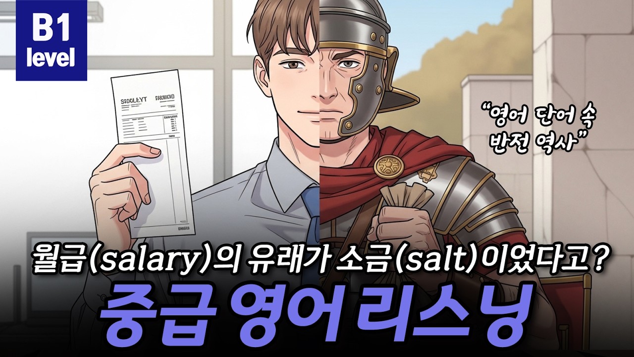 [중급영어리스닝] 월급의 유래가 소금이었다고? | 단어 속 반전 역사 🧂💸🥗 CEFR B1(Intermediate)