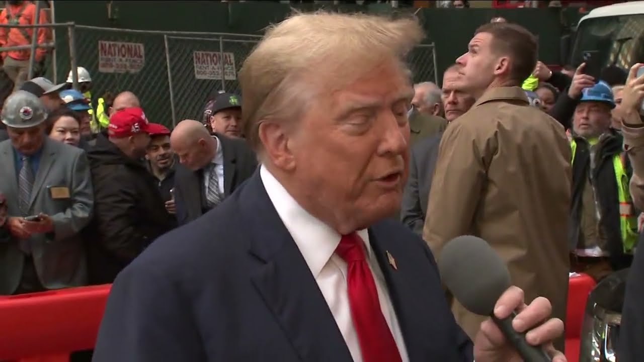 Fmr. President Trump makes surprise visit to Midtown construction site