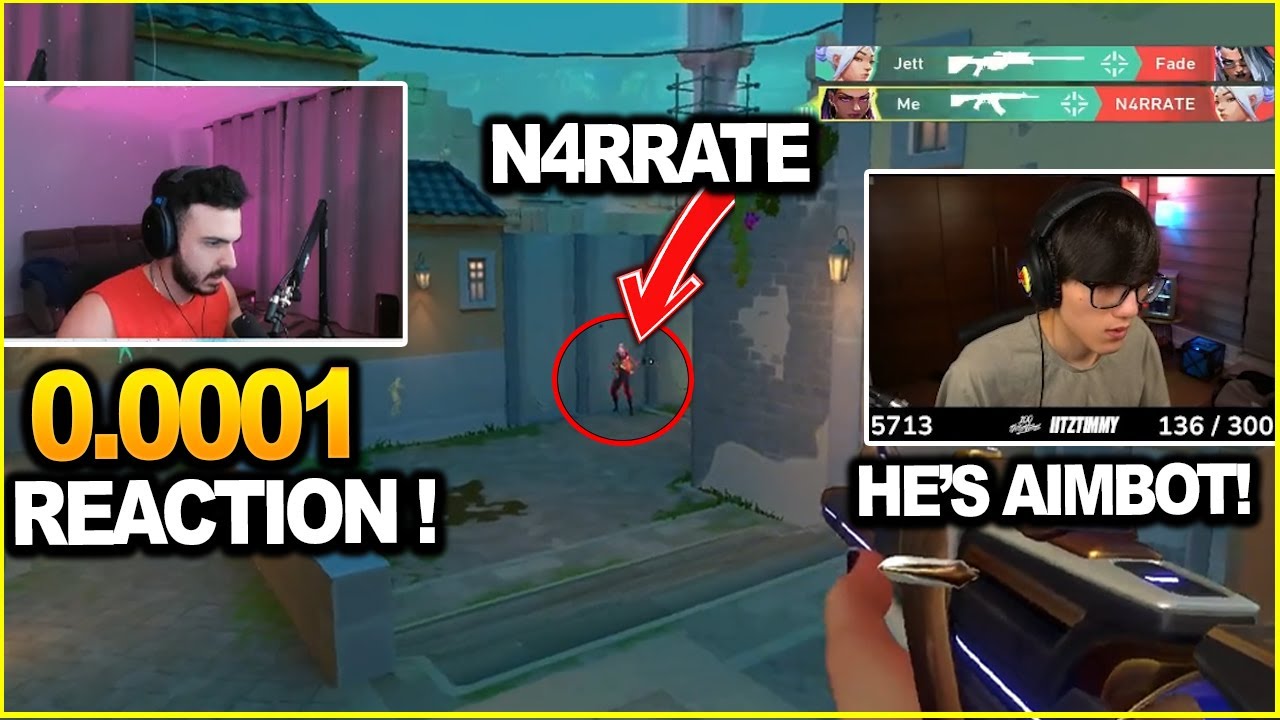 iiTzTimmy & Tarik vs N4RRATE in Radiant RANK! Tarik surprised everyone with her 0.001 reaction time!