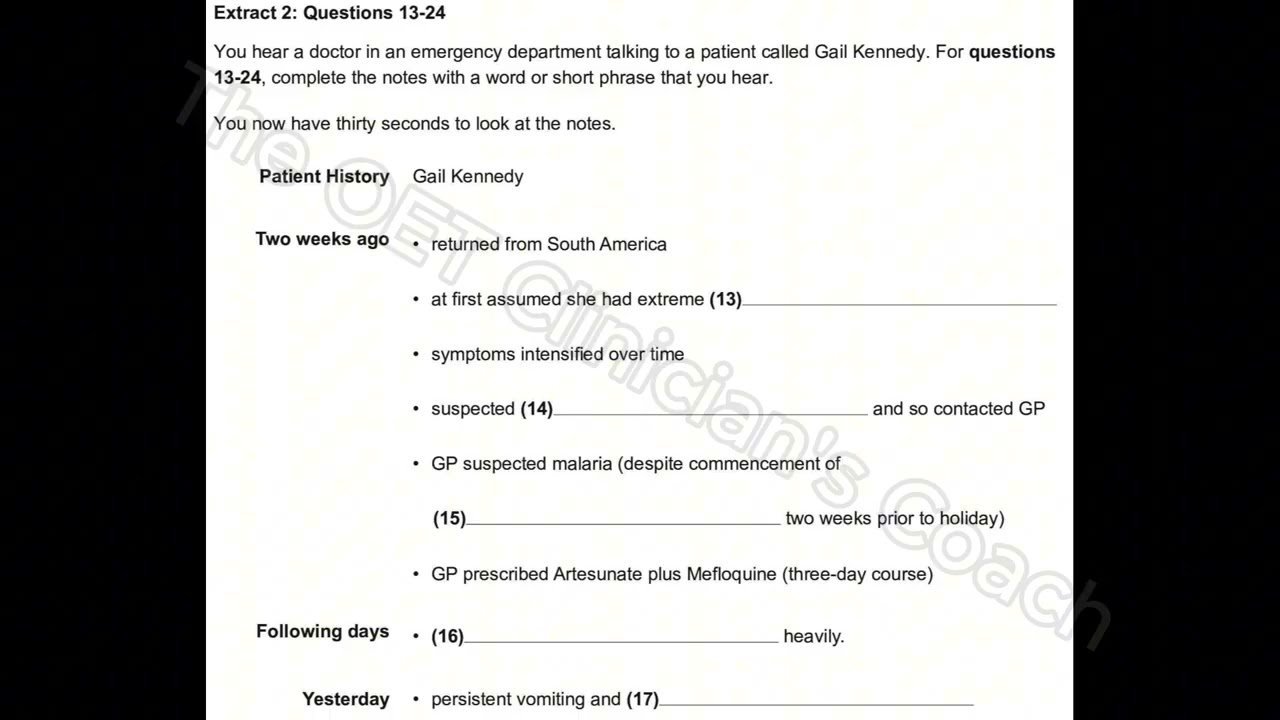 OET listening test 3 #oet #oettraining #oetlistening #oetshadowing #medicalenglish