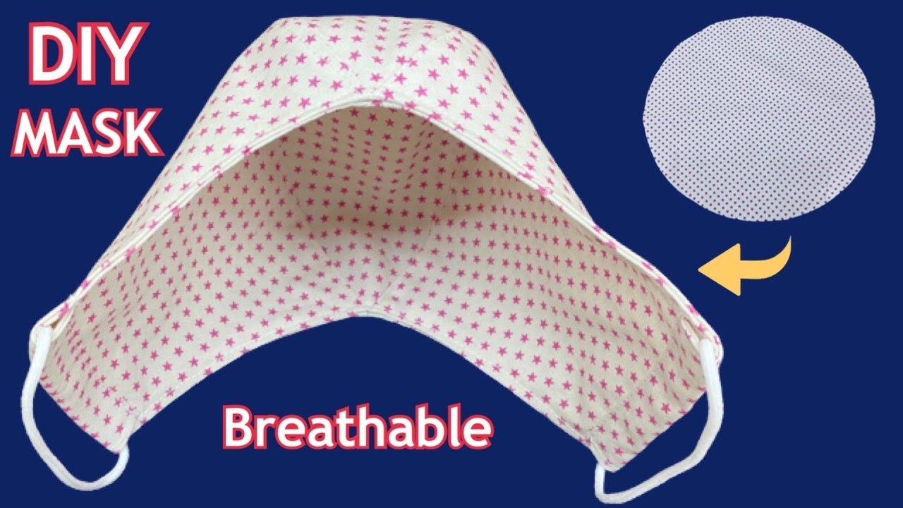 Diy Face Mask New Design Breathable Easy Sewing Tutorial | วิธีทำหน้ากากอนามัยแบบผ้าหายใจสะดวก |