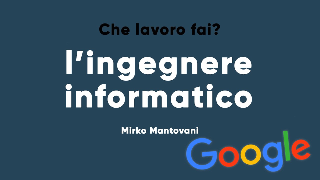 #7 Che lavoro fai? L'INGEGNERE INFORMATICO da Google | Step di colloquio Google | Lavorare negli USA