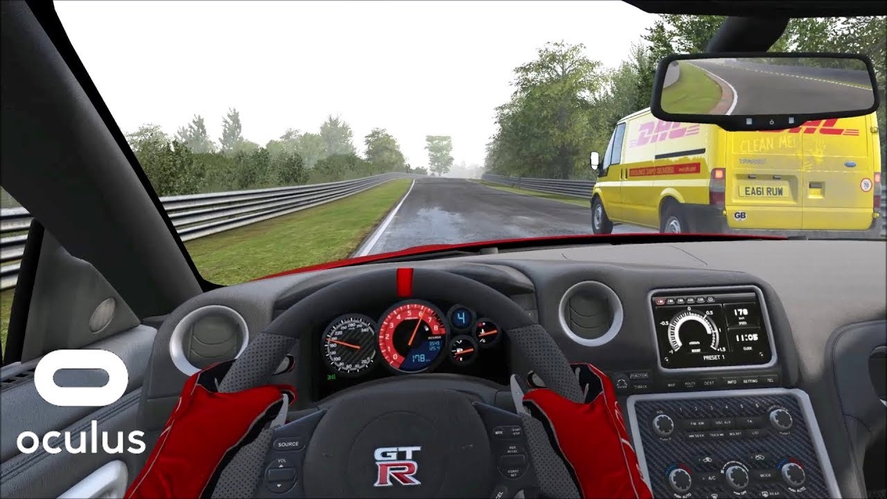 Nissan GT-R Nismo - Nordschleife Tourist WET | Assetto Corsa VR Gameplay [Oculus Rift]