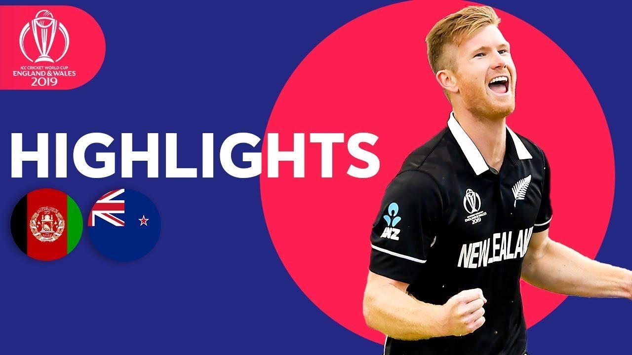 Neesham Takes 5-31 | Afghanistan vs New Zealand - Match Highlights | ICC Cricket World Cup 2019