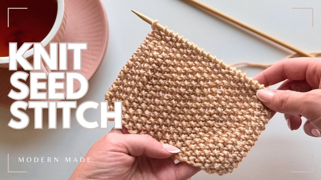 How to Knit The Seed Stitch for Beginners