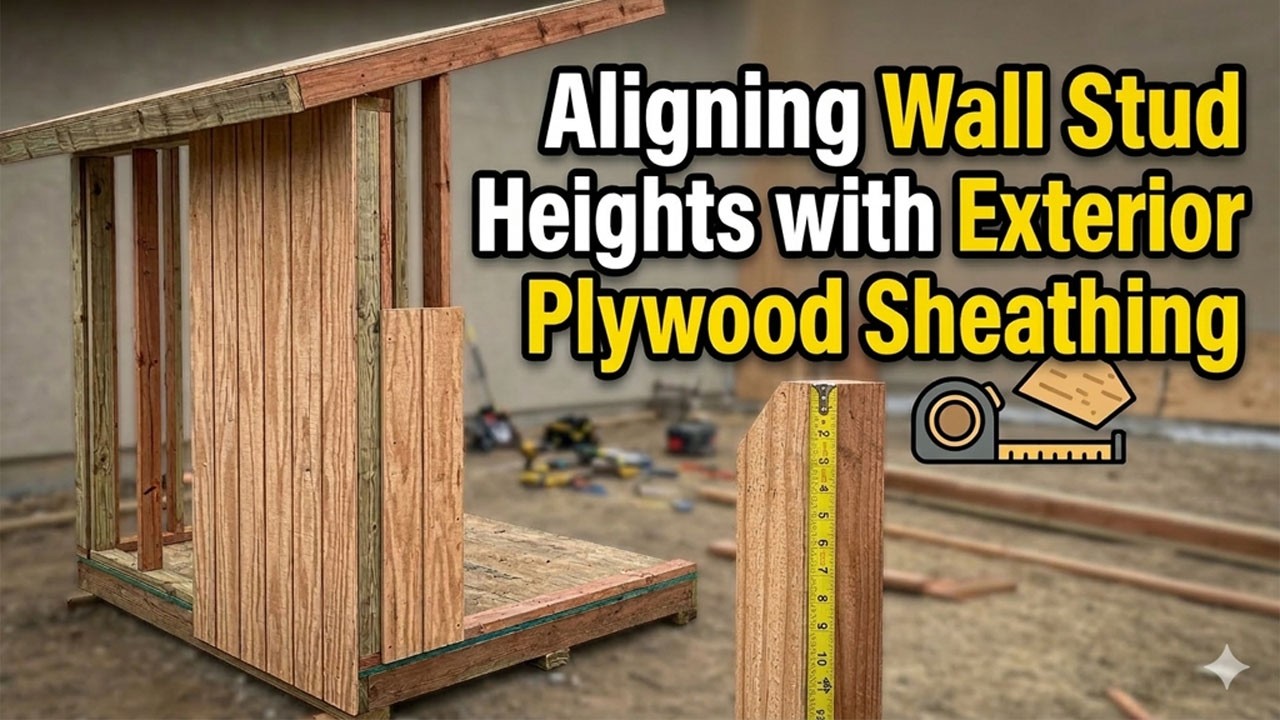 How to Calculate Stud Lengths for Plywood Siding - Sheds and Home Building Tips