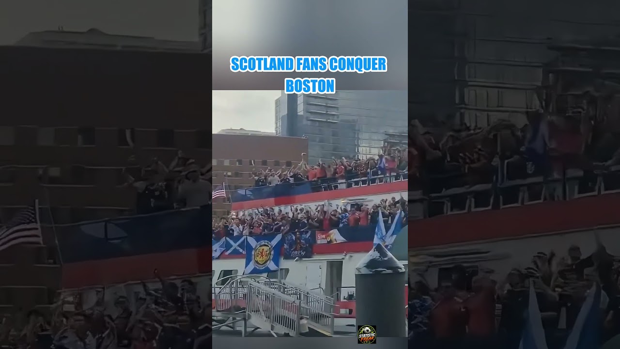Scotland Fans ARRIVE by Ship in Boston 🔥 | World Cup #worldcup