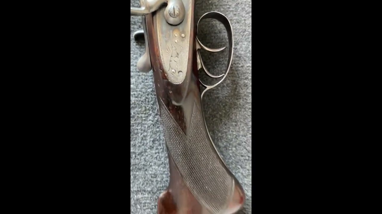 1900's Midland Gun & Co Side by Side 12 Gauge Damascus Barrel Shot gun   Made with Clipchamp