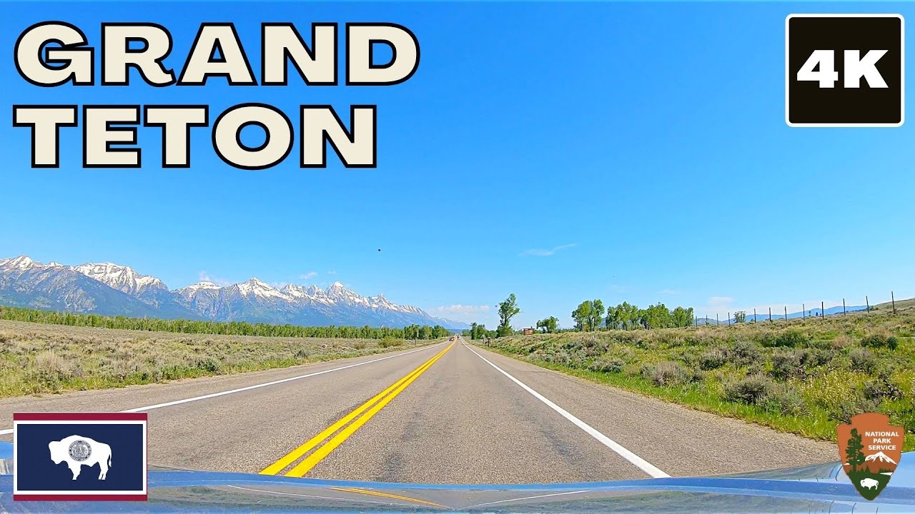 Grand Teton National Park 4K drive - Wyoming