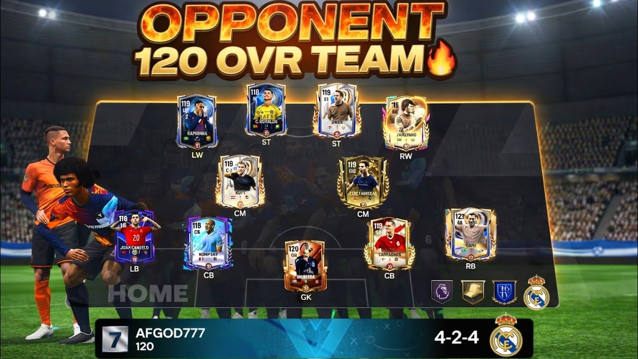 I LOSS THE MATCH WITH 120 OVR TEAM!! 120 OVR TEAM🔥