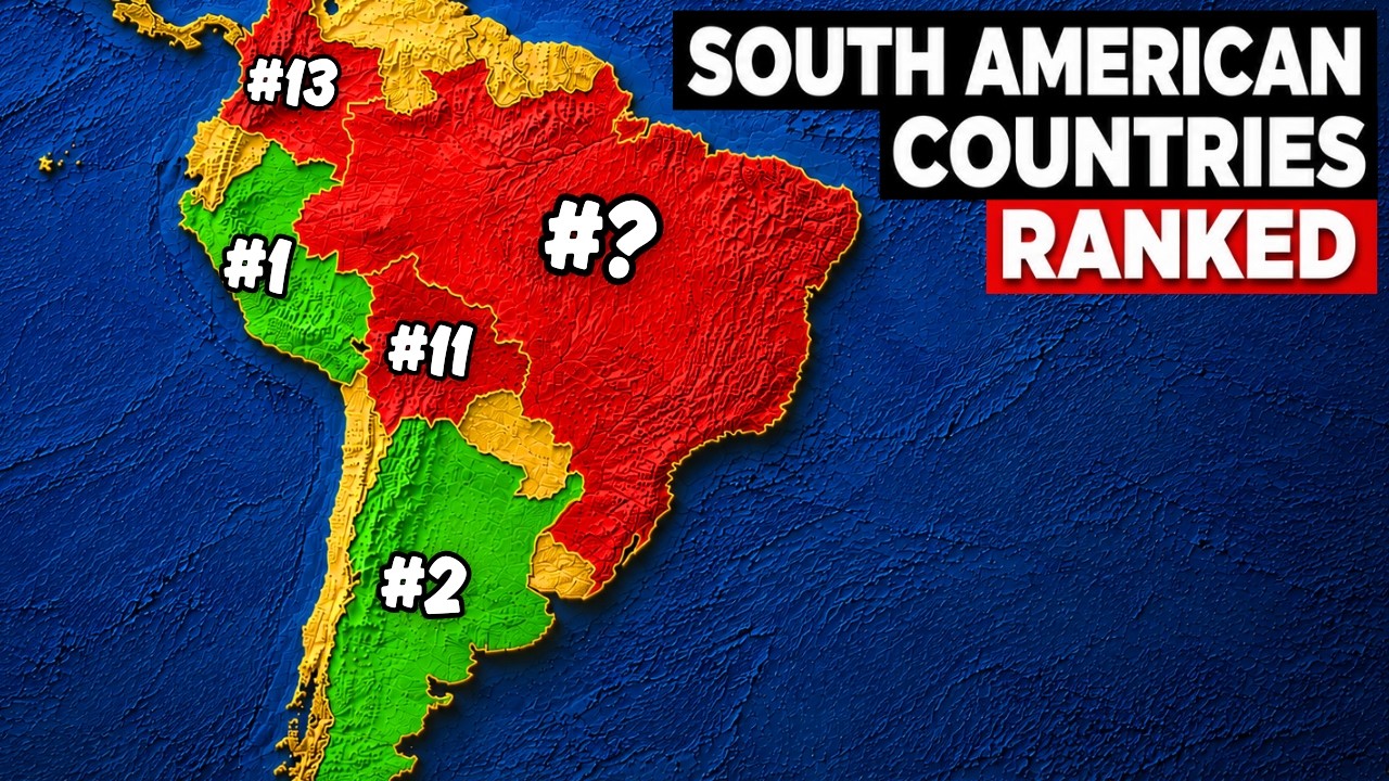 Every South American Country Ranked WORST to BEST