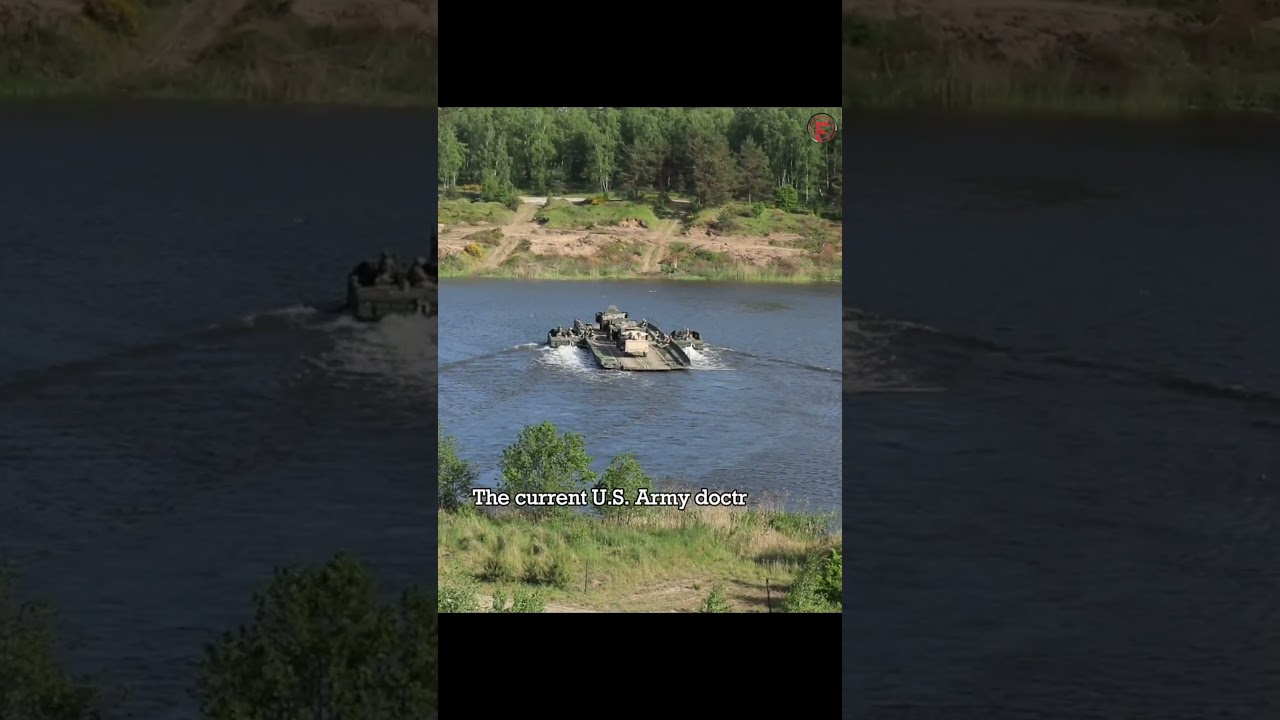 Who Needs a Boat? Army Tank Crosses Lake on Bridge #aviation #military