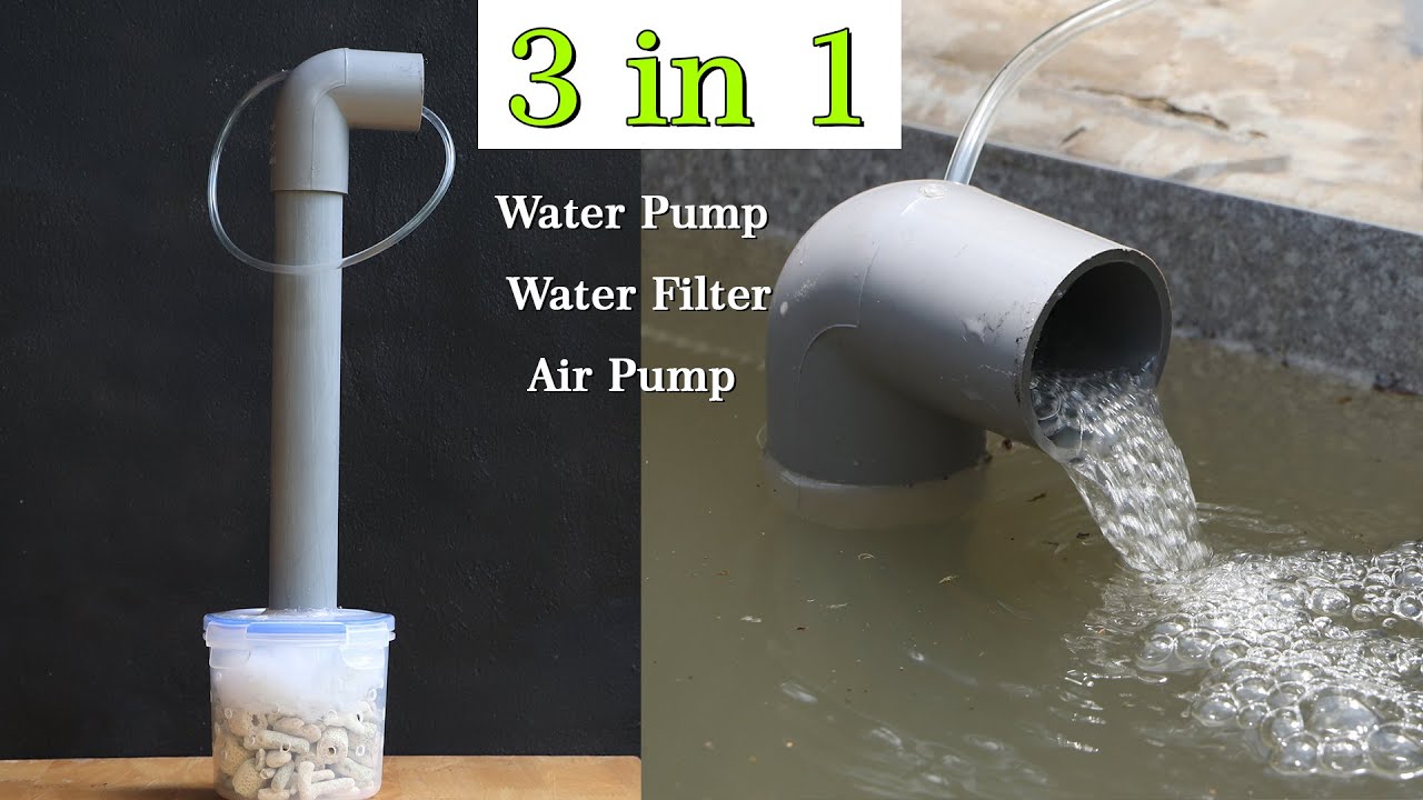 3 in 1 Aquarium Air Pumps, Water Pump, Water Filter for Fish Tank
