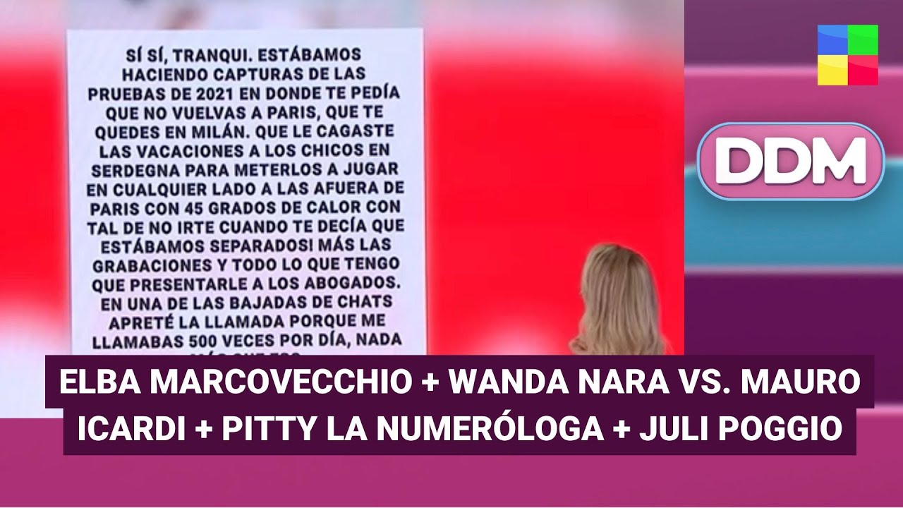 Marcovecchio + Wanda y Icardi + Pitty, numeróloga + Juli Poggio  #DDM | Programa completo (22/01/26)