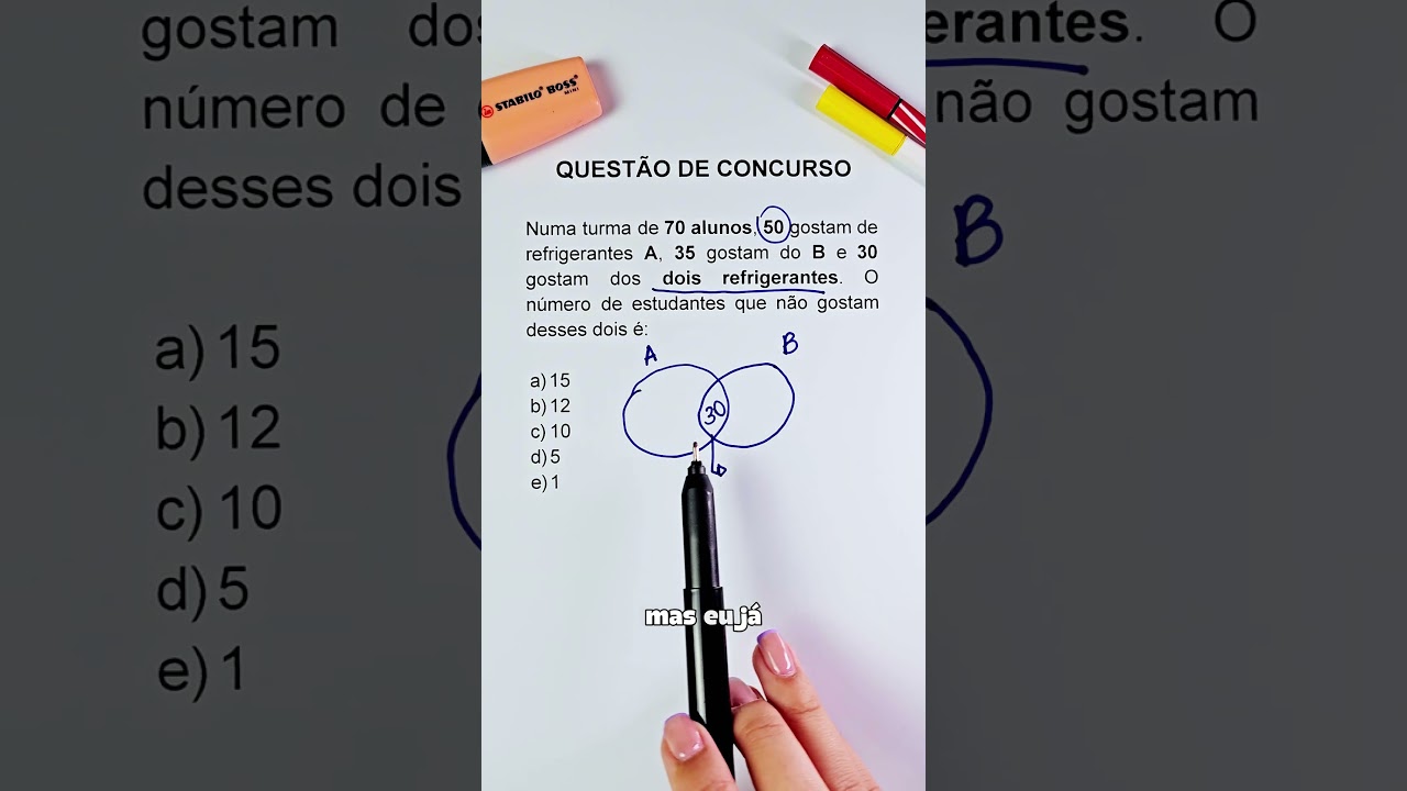 QUESTÃO DE CONCURSO — CUIDADO COM A INTERSEÇÃO!