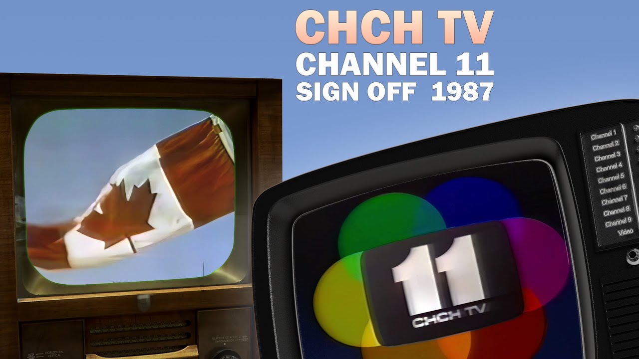 SUPERSTATION CHCH CHANNEL 11 ONTARIO CANADA TV STATION SIGN-OFF FALL SEASON VERSION 1987