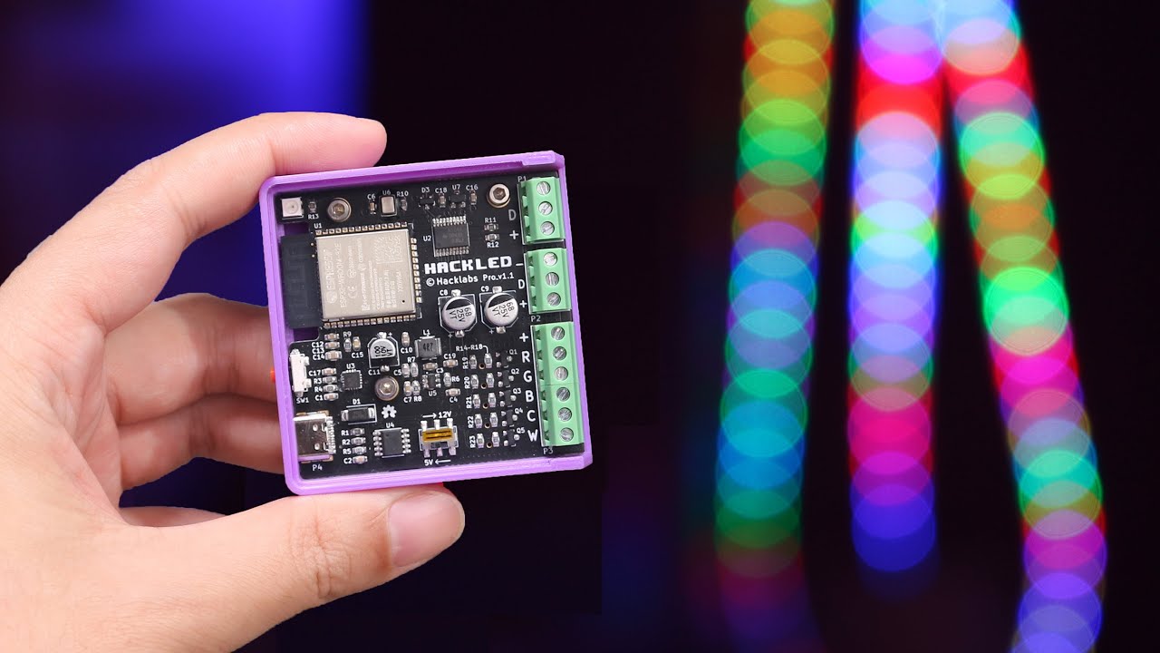 встроенный RGB контроллер, голосовой контроль, WiFi  соединение, доступ к Homekit, открытый источник