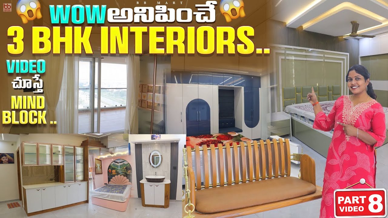 Beautiful 3 BHK Interiors | Modern Flat Interior Design