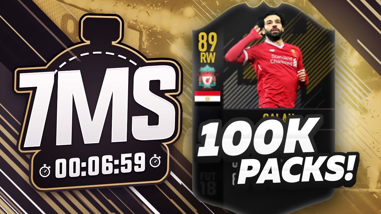 OTW SALAH 7 MINUTE SQUAD BUILDER WITH TOM +100K PACKS!! - FIFA 18 ULTIMATE TEAM