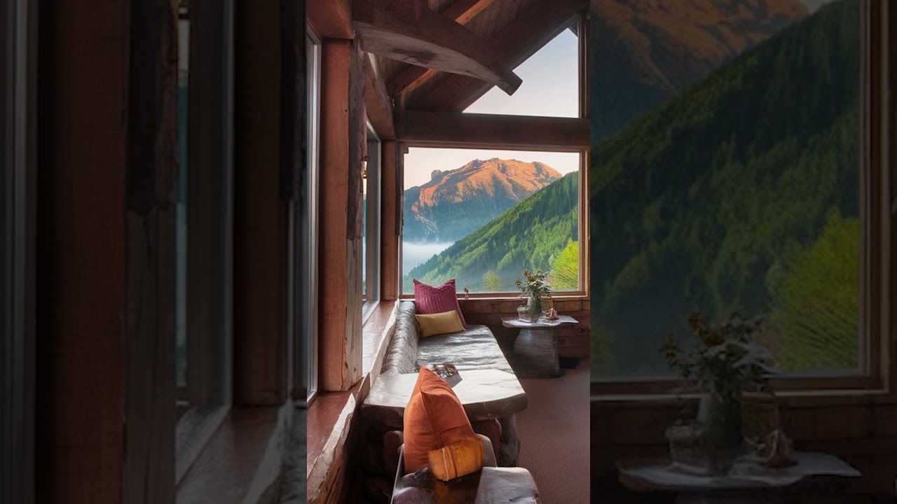 ALPINE CABIN ON A CLIFF | Full version on my Channel 