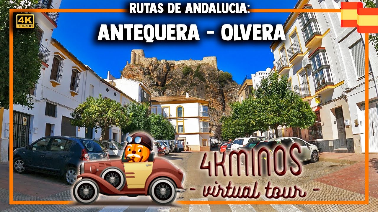 Ruta en coche: Antequera - Olvera - (4K) Driving Virtual Tour Spain 2021