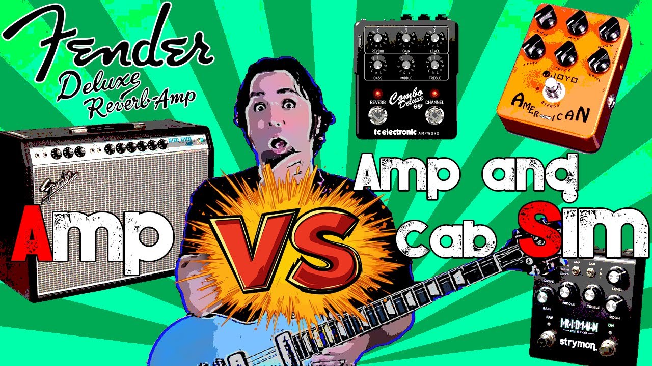 Fender Deluxe Reverb vs Amp and Cab Sims (Strymon Iridium Joyo American TC Combo Deluxe 65) #guitar