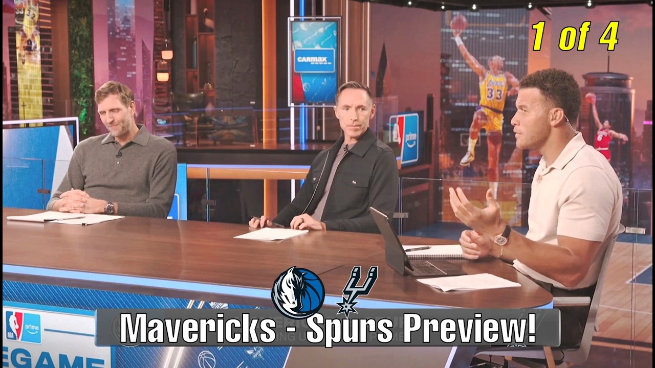 NBA Cooper Flagg vs Victor Wembanyama! Nowitzki, Nash & Griffin Preview Mavs-Spurs! Part 1 of 4