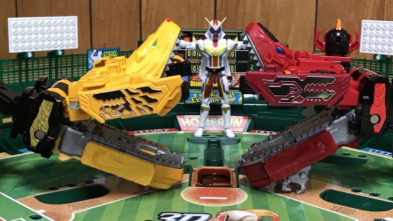 機界戦隊ゼンカイジャー 第2カイ④　全界合体！ゼンカイオージュラガオーン野球場で誕生！初陣劇中変形合体シーンをDXで再現！前田動画 Kikai Sentai Zenkaiger ep2