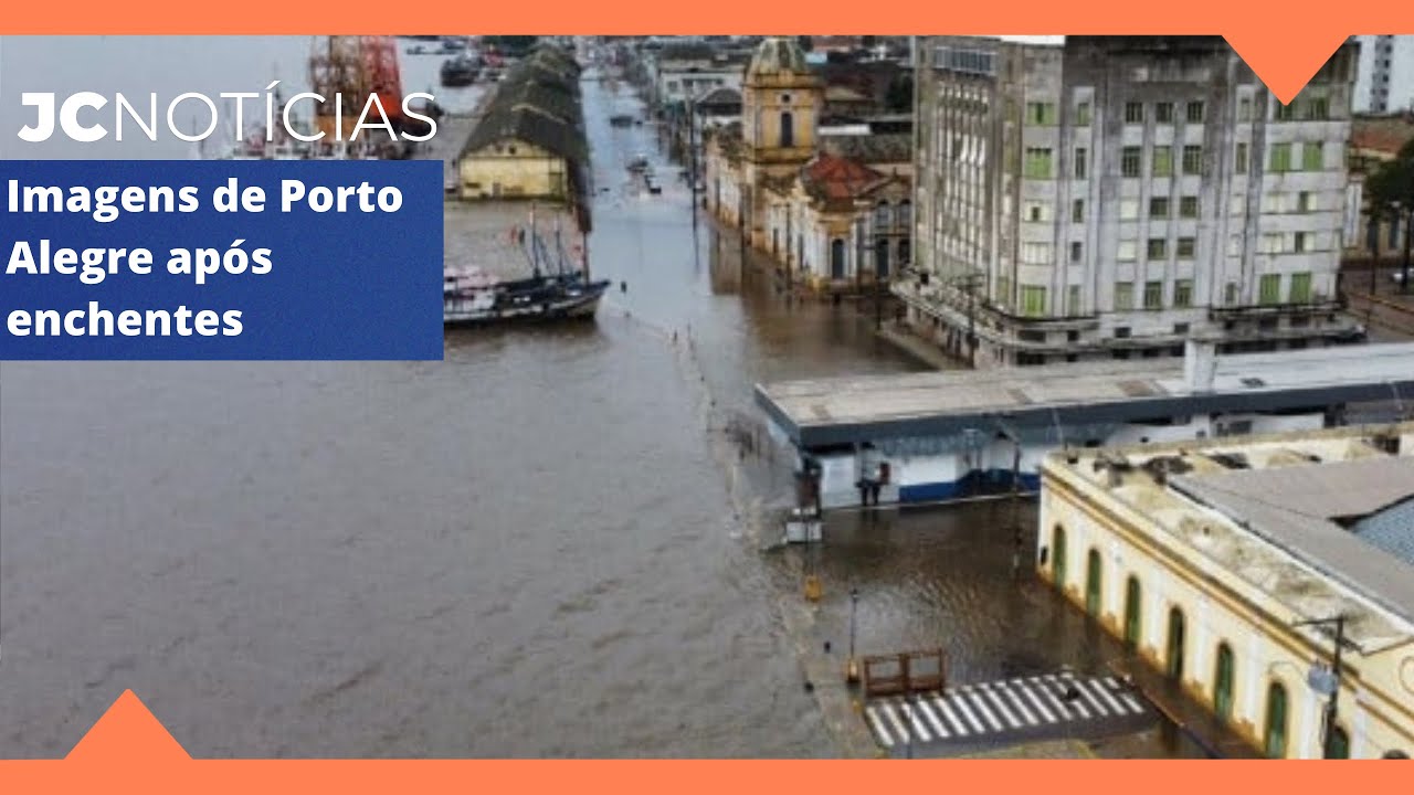 Imagens de Porto Alegre após enchentes