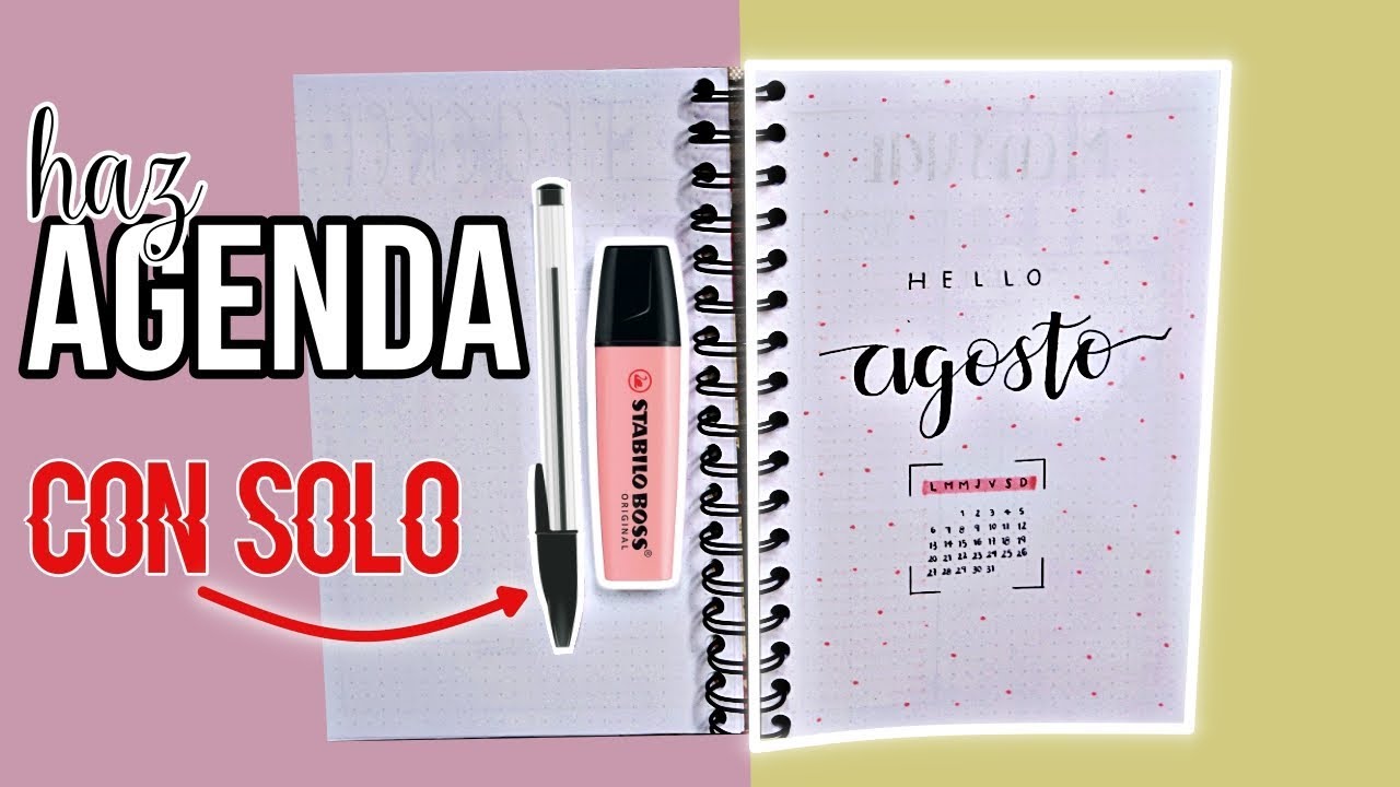 AGENDA SIN IMPRIMIR (Bullet Journal)