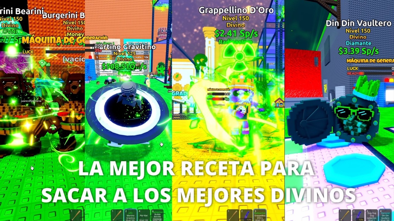 LAS MEJORES RECETAS PARA OBTENER LOS MEJORES DIVINOS(CONFIRMADO)EN ESCAPA DEL TSUNAMI POR BRAINROTS