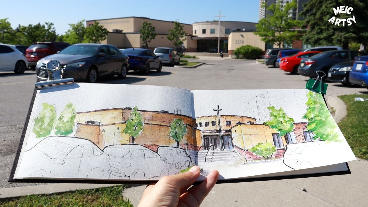 Urban Sketching On Location Discovering My City